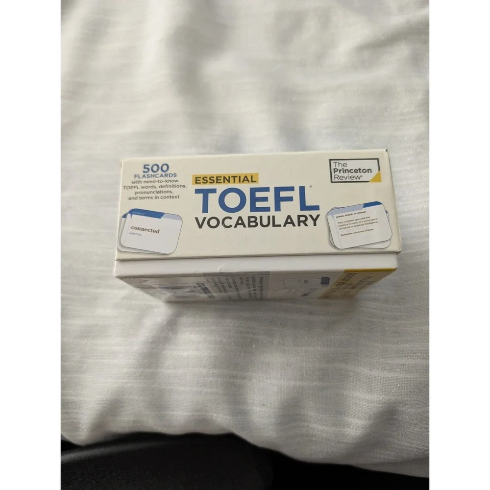 The Princeton Review Essential TOEFL Vocabulary 500 Flashcards NEW‎ SEALED